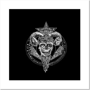 Crown of Aries Gothic Viking Scull Posters and Art